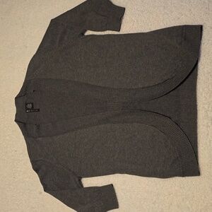 Women's Gray Cardigan Sweater